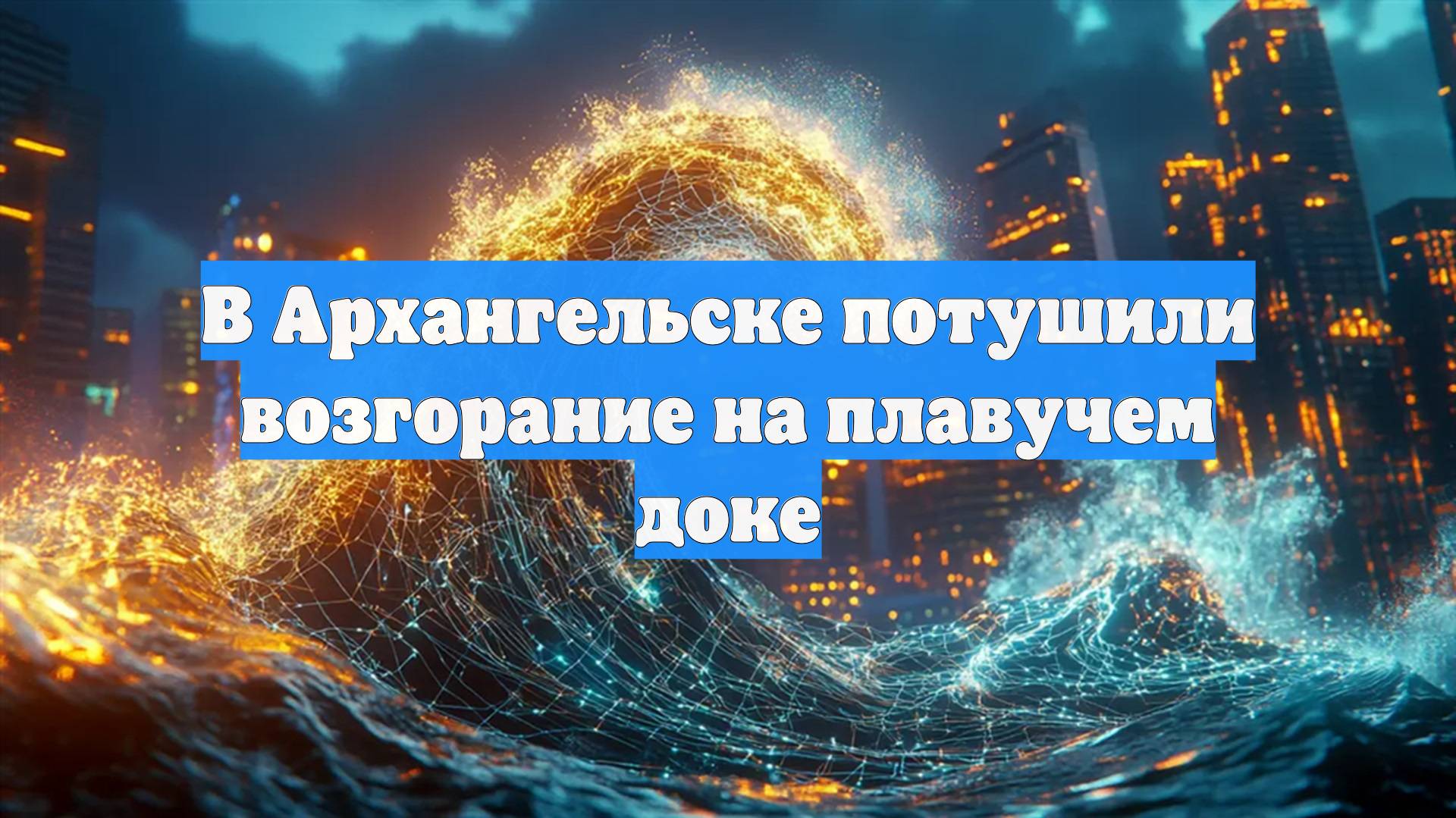 В Архангельске потушили возгорание на плавучем доке