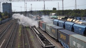 Тепловоз 2ТЭ10М-3332. Отправление. Звук 10Д100.