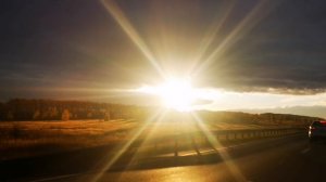 В дороге красивый закат❤️