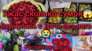Вернулись с Дачи без него😭 Столько пакетов ужас! Распаковка ВБ