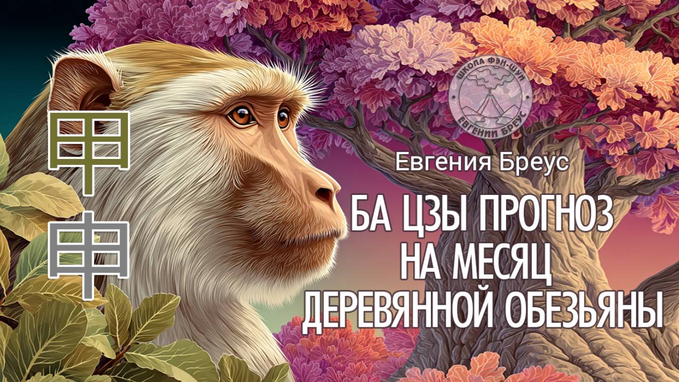 Ба Цзы прогноз на август (месяц деревянной обезьяны). смотреть онлайн