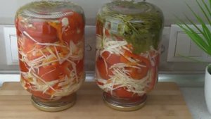 Помидоры с капустой на зиму