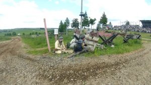 Реконструкция Афганской войны и показательный заезд БМП 14 июня 2025 года на Линии Сталина