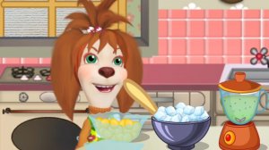 Барбоскины. Мультфильм игра. Готовим еду с Лизой.