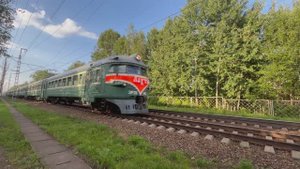 Поезда / Видео про поезда - ретро-поезд «Лахта»