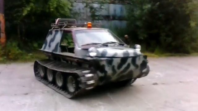 Самодельный вездеход на гусеницах. Drumix смотреть онлайн