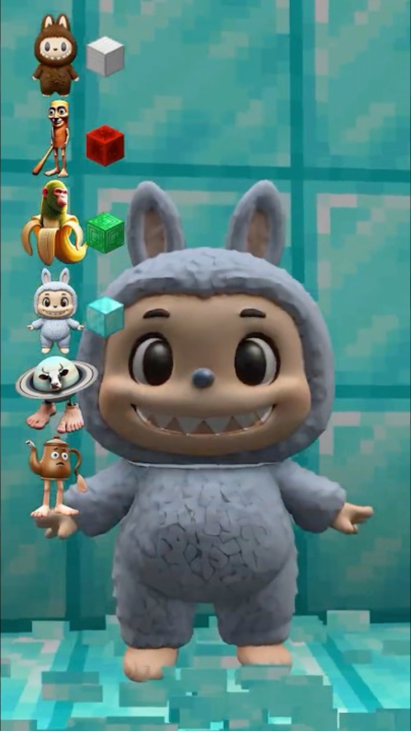 САМЫЙ ДЛИННЫЙ ПРЫЖОК ЛАБУБУ В МАЙНКРАФТ #лабубу #minecraft #майнкрафт смотреть онлайн