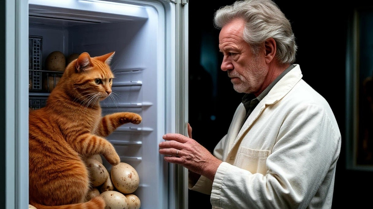 Анимационные видео о животных - учёный и рыжий кот