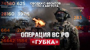 Операция ВС РФ "Губка". Большая фронтовая сводка 1-4 августа 2025 года