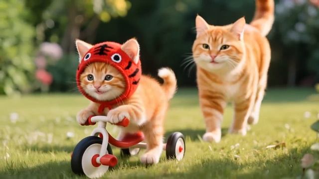 Котики спасают зайку💕 смотреть онлайн