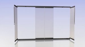 "КНИЖКА" - система безрамного раздвижного остекления