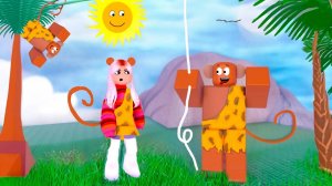 НА КАКОМ ЯЗЫКЕ ГОВОРЯТ ОБЕЗЬЯНЫ ? 🙆♀️ роблокс обби