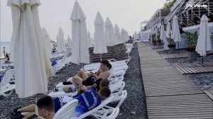 СОЧИ Лазаревское пляж Лазаревский-1 сегодня 4 августа 2025. Какая погода сейчас в Сочи, обстановка