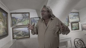 Художник Григорий Черноголовков рассказывает о своих работах на выставке в Петербурге