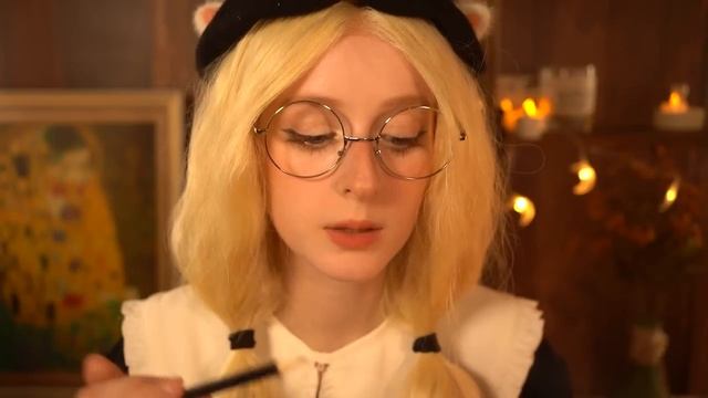 АСМР Добрая художница нарисует тебя и завалит комплиментами Ролевая игра ASMR I'll draw you смотреть онлайн