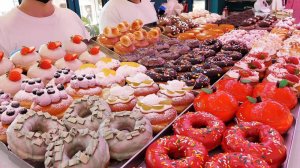 Удивительные визуальные домашние пончики, Корейская уличная еда