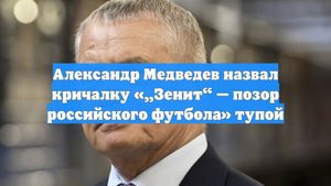 Александр Медведев назвал кричалку «„Зенит“ — позор российского футбола» тупой