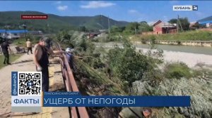 Жители Новомихайловского рассказали о последствиях подтоплений