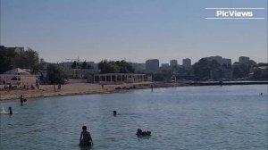 КРЫМ СЕВАСТОПОЛЬ пляж Омега сегодня 4 августа 2025. Море и погода в Крыму сейчас. Обстановка на пляж