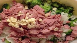 Индейка с брокколи в духовке