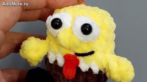 Амигуруми: схема Губка Боб | Игрушки вязаные крючком