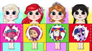 НОВАЯ МОДА для БЕРЕМЕННЫХ для принцесс Диснея и чудесных бумажных кукол и поделок своими руками