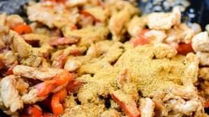 Индейка, жаренная кусочками