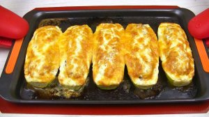 Вкуснее ГОЛУБЦОВ! КАБАЧКИ с фаршем и рисом под сыром.