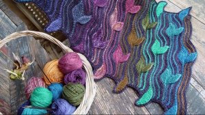 Шарф, Снуд Forest witch (Лесная ведьма) Дизайн и инструкции по вязанию Tashashu Gordo 1 часть