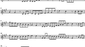 Аргентинское танго  Саксофон Альт Ноты  Минус