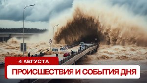 Катаклизмы за день 04.08.2025. Новости сегодня, ЧП, события дня!