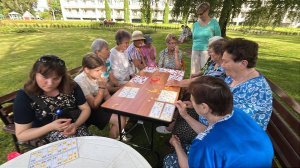 Настольные игры на свежем воздухе в санатории Митино