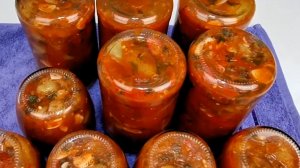 ЛЕЧО НА ЗИМУ! Болгарский перец с помидорами на зиму! Лёгкий рецепт.🍅🌶🍅