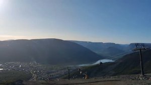 Вид с горы Айкуайвенчорр на город Кировск