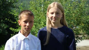 Владимир, 12 лет, Валентина, 14 лет (видео-анкета)