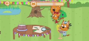 Три Кота на дне рождения Мультфильм Игра для детей