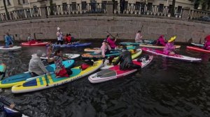 Фонтанка SUP 2025 - Падения в воду.