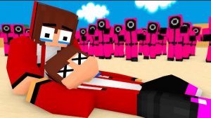 Попал в игру кальмара в новый сезон в Майнкрафте