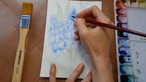 Как рисовать маленькие цветы акварелью