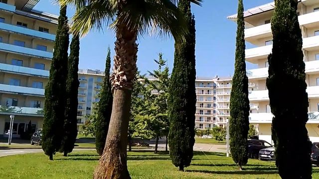 Прогулка по территории Сочи Парк Отеля смотреть онлайн