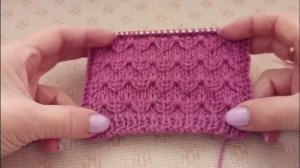 Узор спицами для вязания различных видов вязаных изделий.