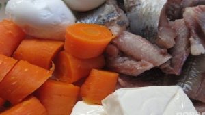 Форшмак из сельди с морковью