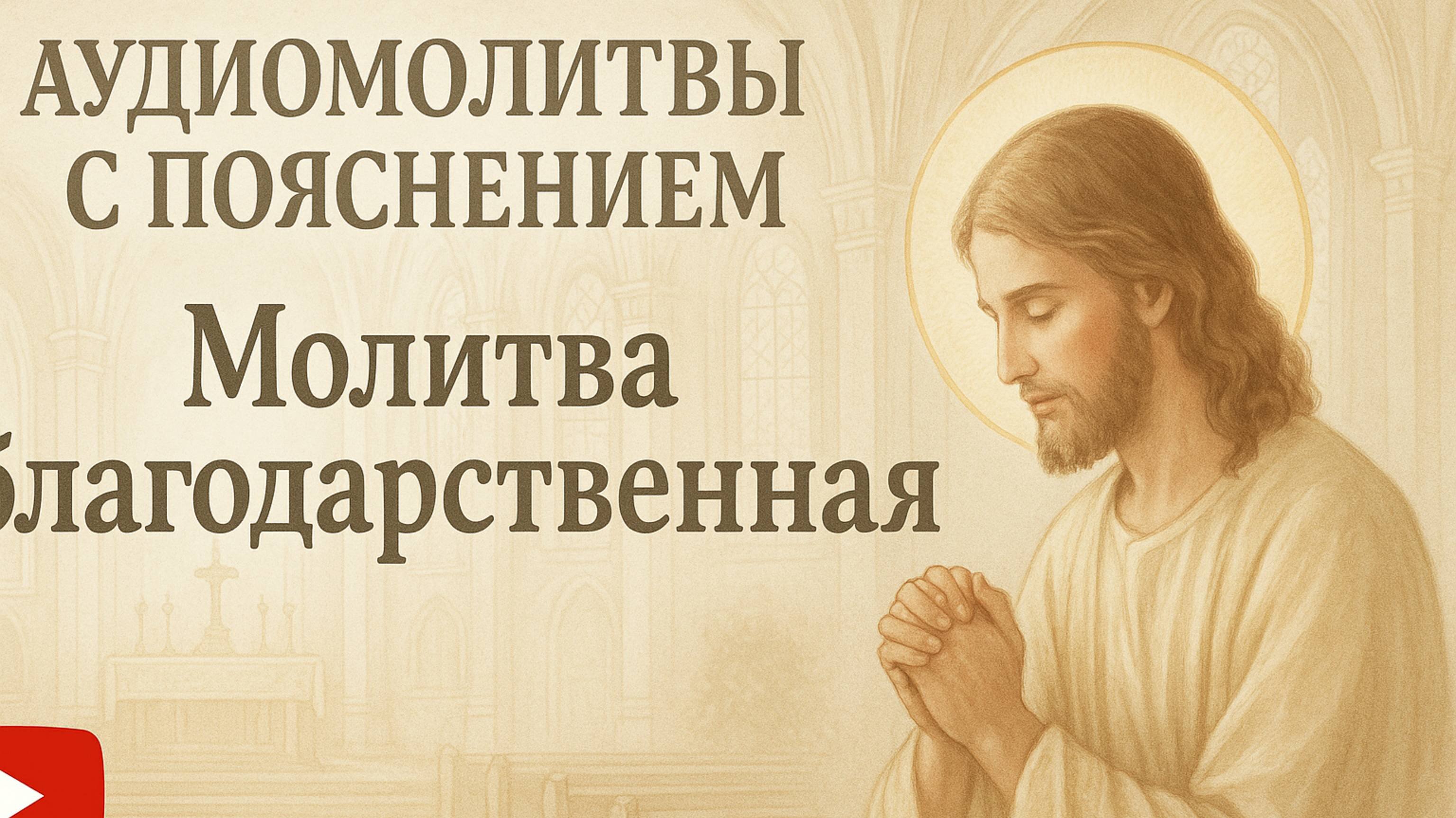 АУДИОМОЛИТВЫ С ПОЯСНЕНИЕМ. Молитва Благодарственная