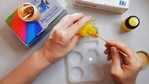 Подвеска двухсторонняя из эпоксидной смолы  № 3