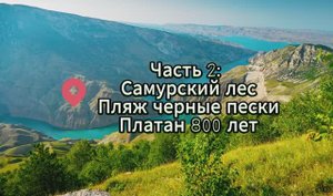 Путешествие в Дагестан часть 2: самурский лес, черные пески, платан 800 лет