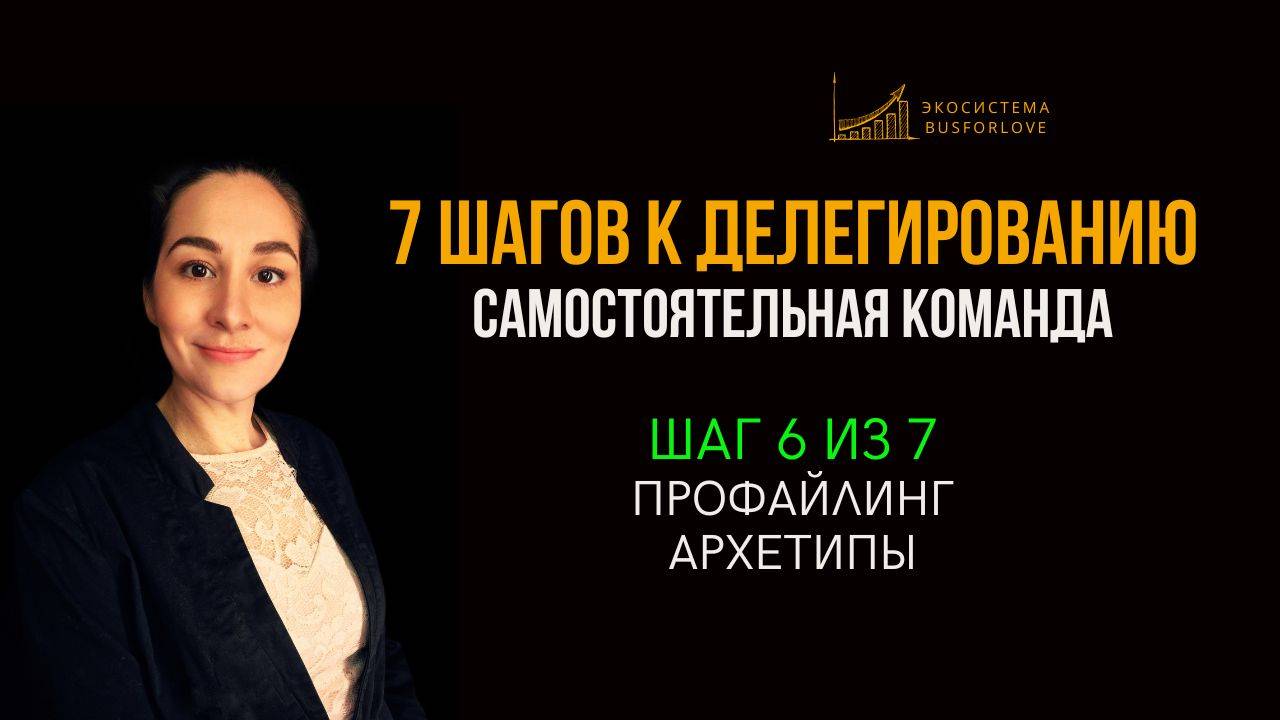 📈 7 шагов к делегированию. Шаг 6 из 7 - профайлинг: архетипы. Бизнес-анализ. Марина Моськина