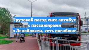 Грузовой поезд снес автобус с пассажирами в Ленобласти, есть погибшие