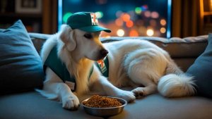 Мама Собака собирает шерсть и делает Котёнку куртку, готовит ему суп в холодный день