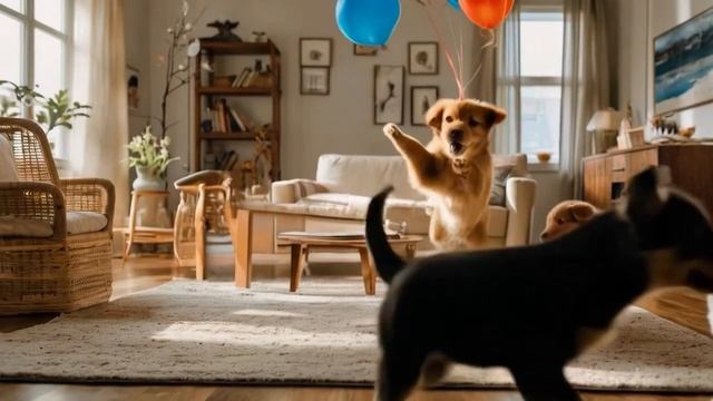 Щенок и Мама собака готовят обед и делают тигринную шапочку смотреть онлайн