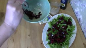 Свекольный САЛАТ с рукколой и сыром! Очень вкусно!